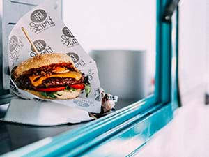 Hamburger Foodtruck in Gouda of omgeving